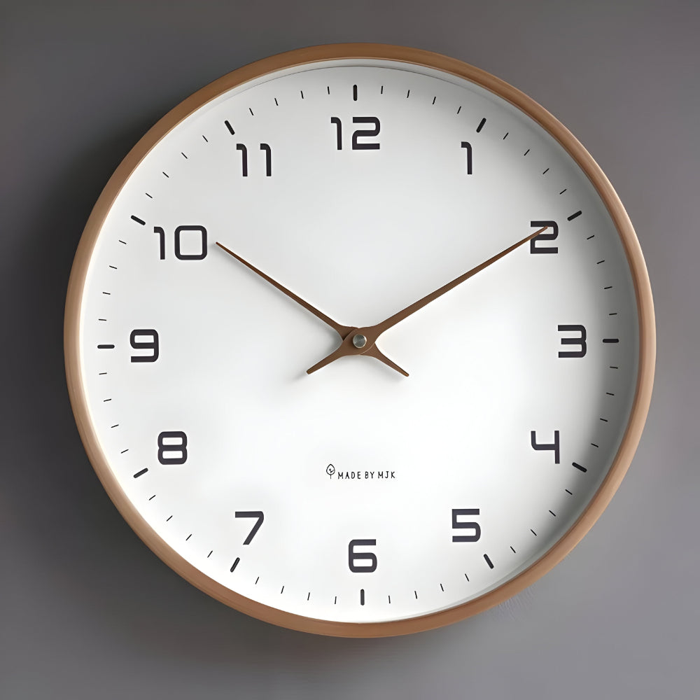 Wall Clock Silent Modern Round Decorative Home Accent