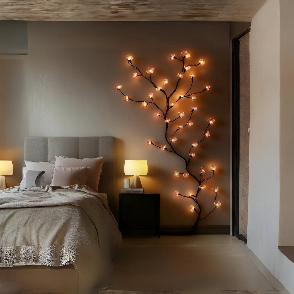 Wall Decor LED Branch Rustic Tree Light Art Accent