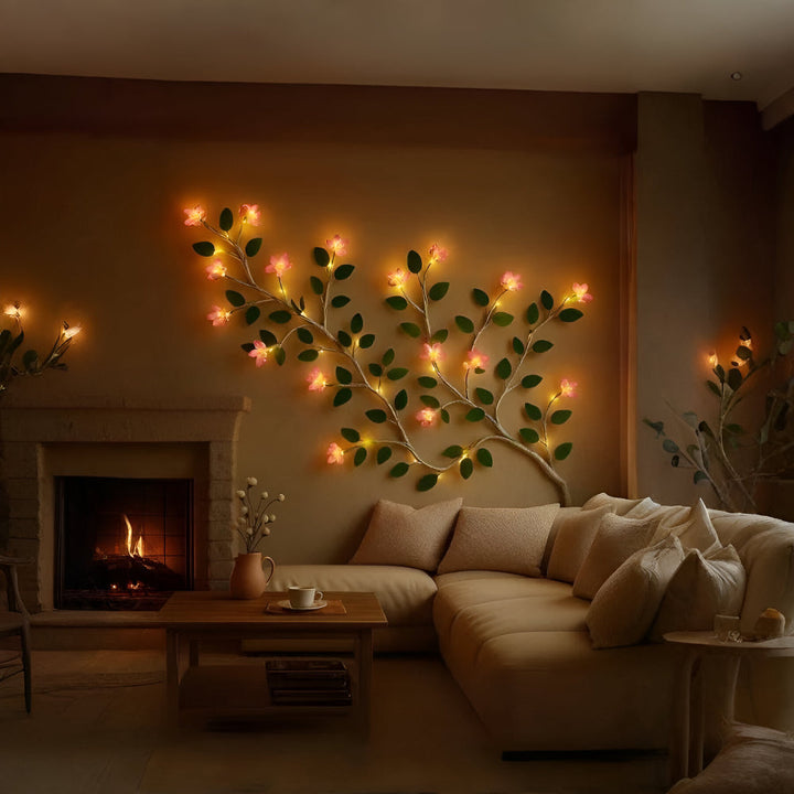 Wall Decor LED Branch Rustic Tree Light Art Accent