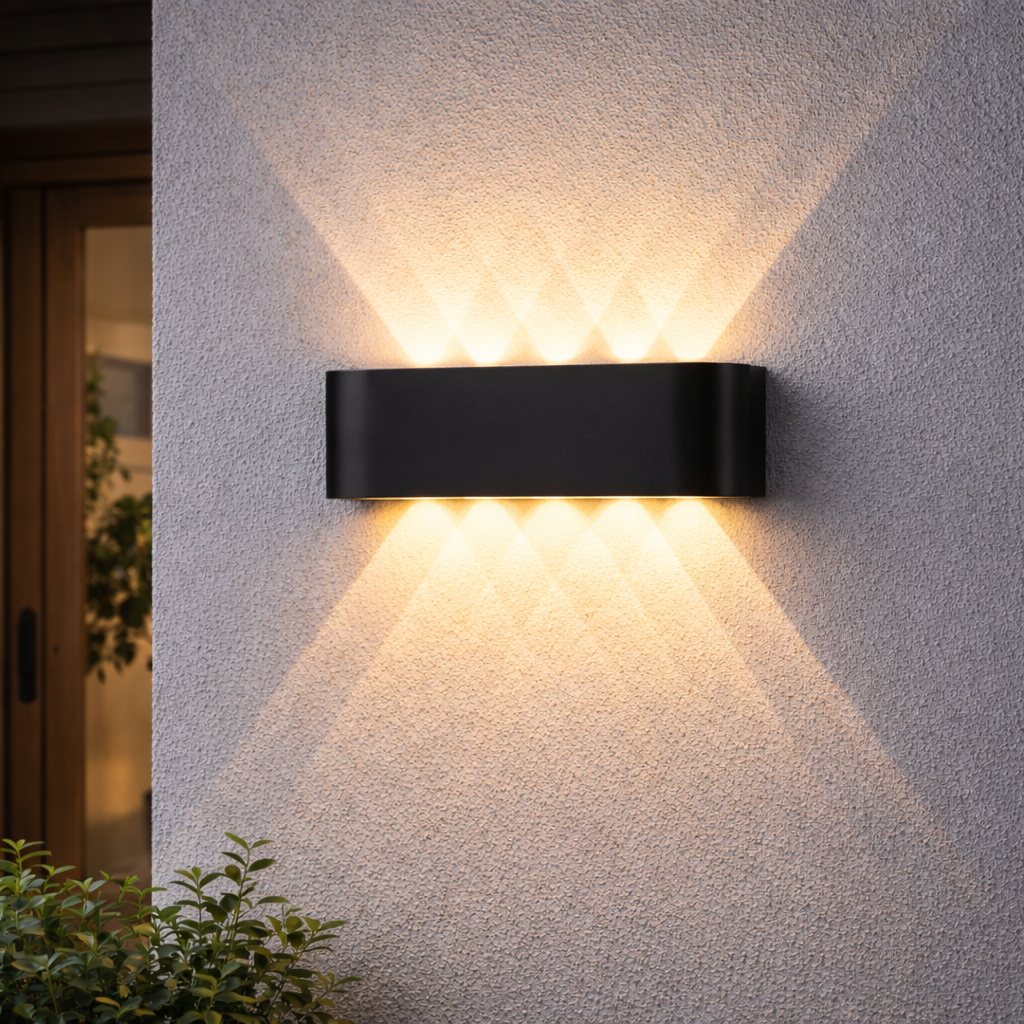 Wall Light LED Minimalist Up Down Glow Interior Exterior