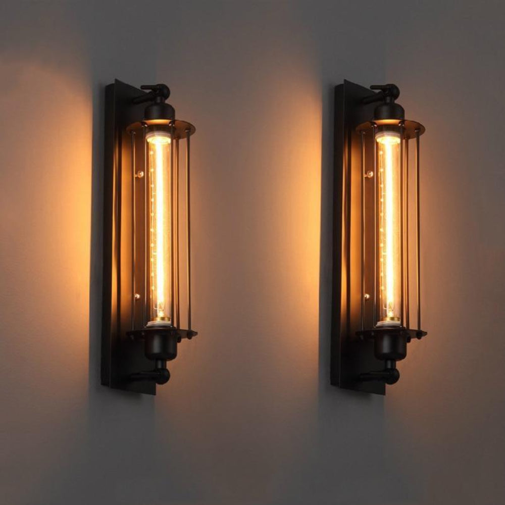 Vintage Wall Sconce Metal LED Mounted Fixture Indoor Accent