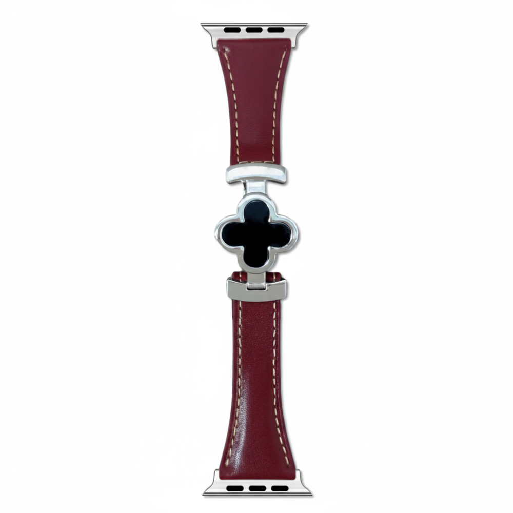 Watch Band Leather Floral Adjustable Smartwatch Replacement Strap