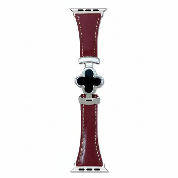 Watch Band Leather Floral Adjustable Smartwatch Replacement Strap