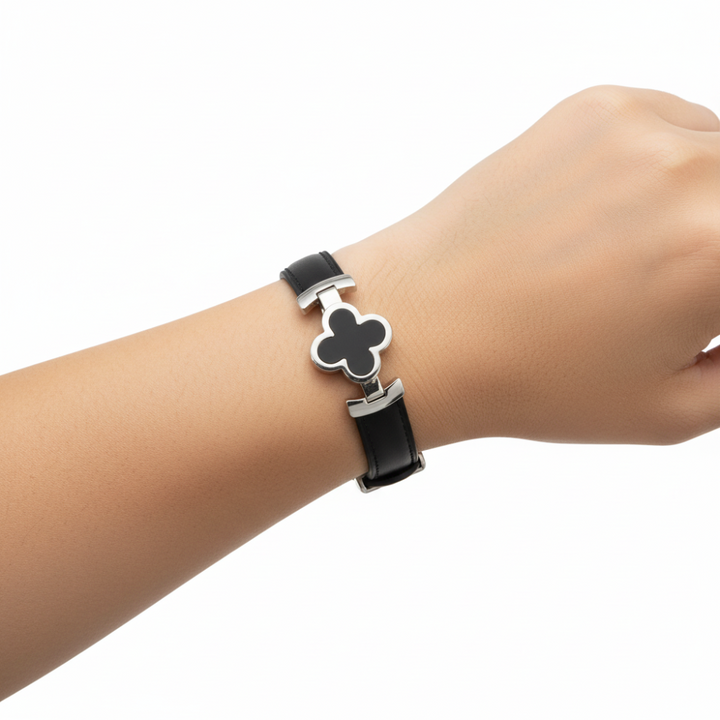 Watch Band Leather Floral Adjustable Smartwatch Replacement Strap