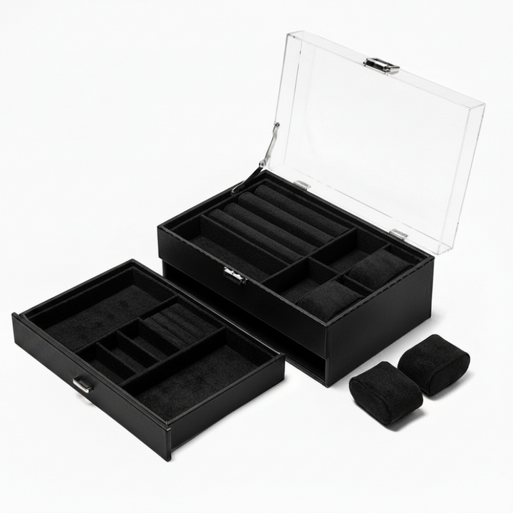 Watch Box Mothers Day Organizer 6 Slot Storage Case Drawer