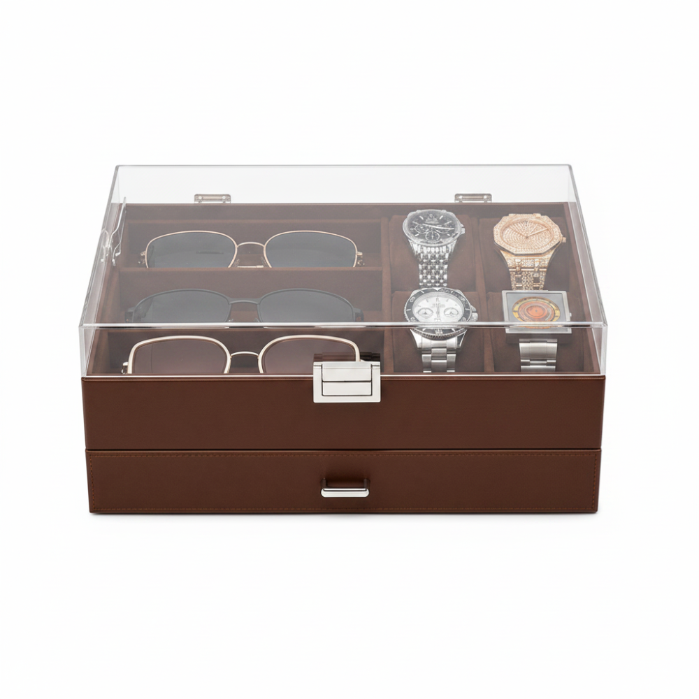 Watch Box Mothers Day Organizer 6 Slot Storage Case Drawer