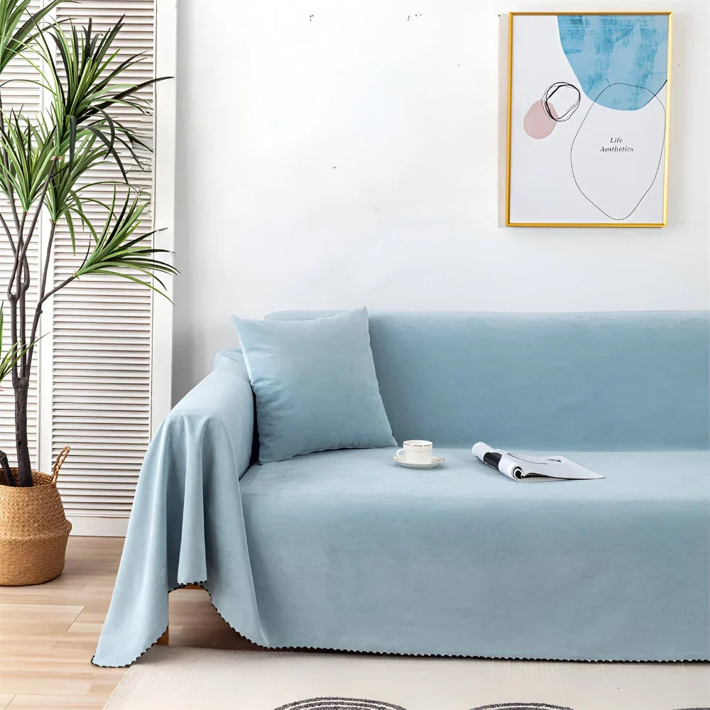 Sofa Cover Blanket Couch Protector Textured Furniture Throw
