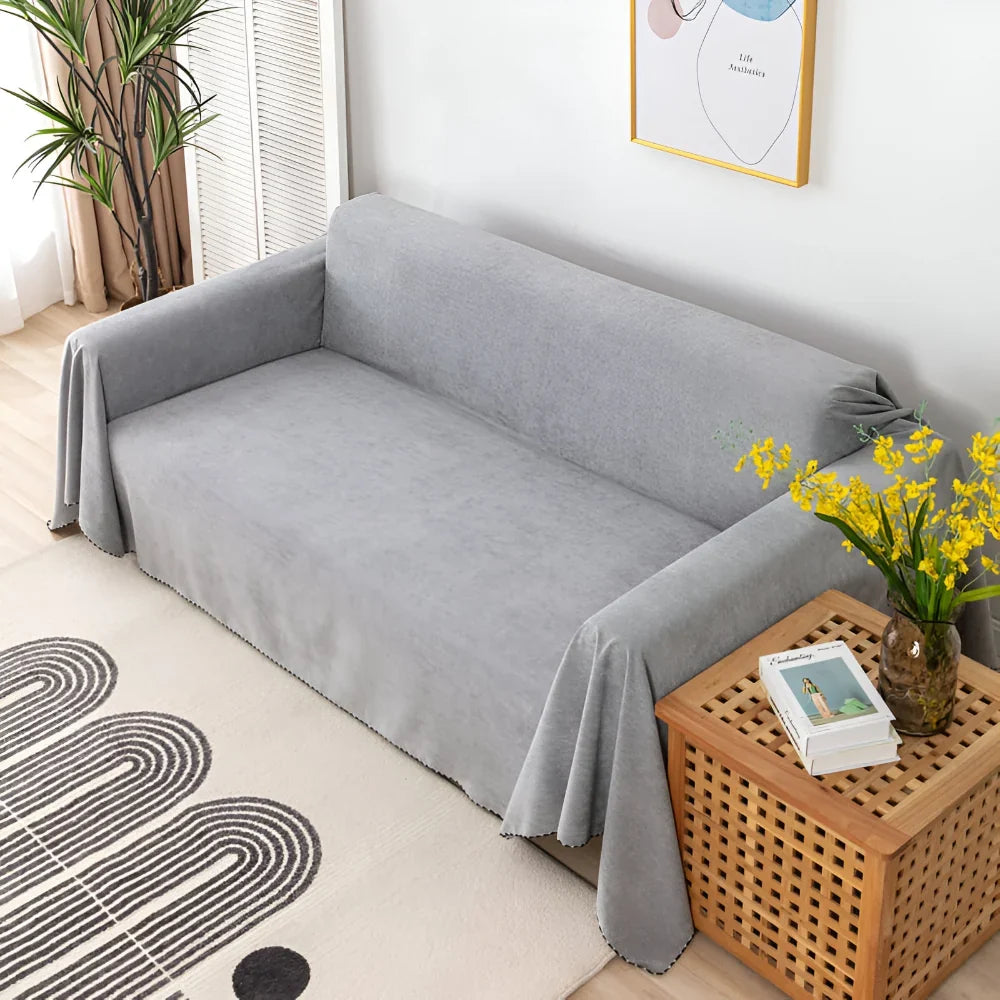 Sofa Cover Blanket Couch Protector Textured Furniture Throw