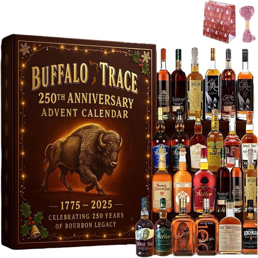 Advent Calendar Whiskey Bourbon Countdown Gift Ornaments