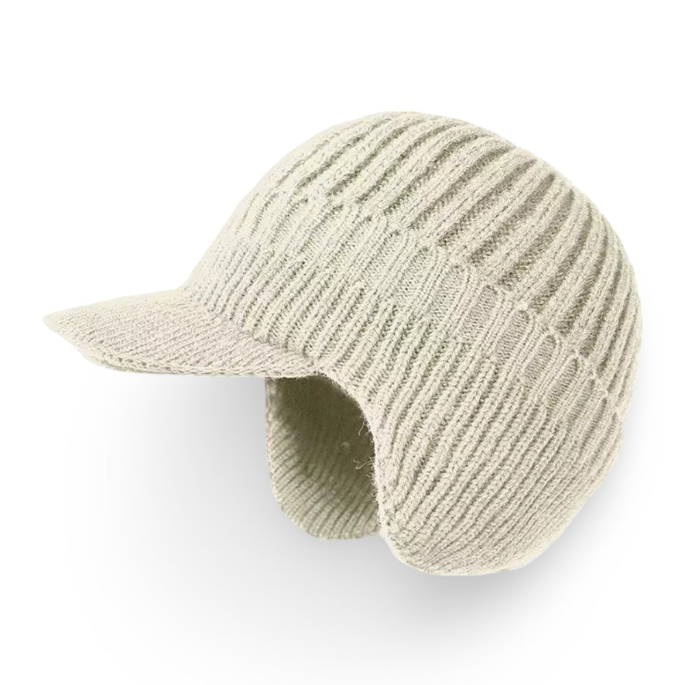 Winter Hat Knit Beanie Visor Ear Flaps Cold Weather