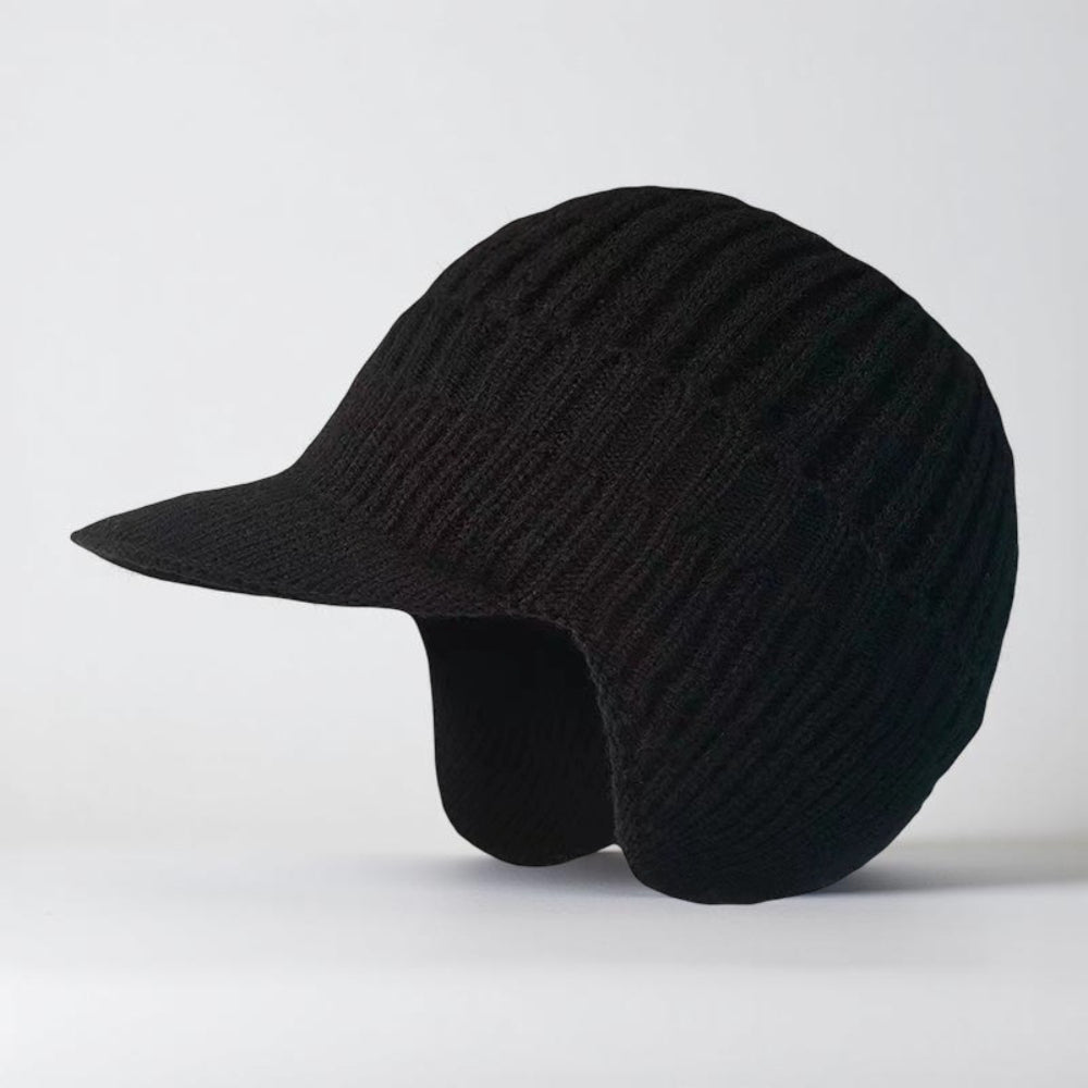 Winter Hat Knit Beanie Visor Ear Flaps Cold Weather