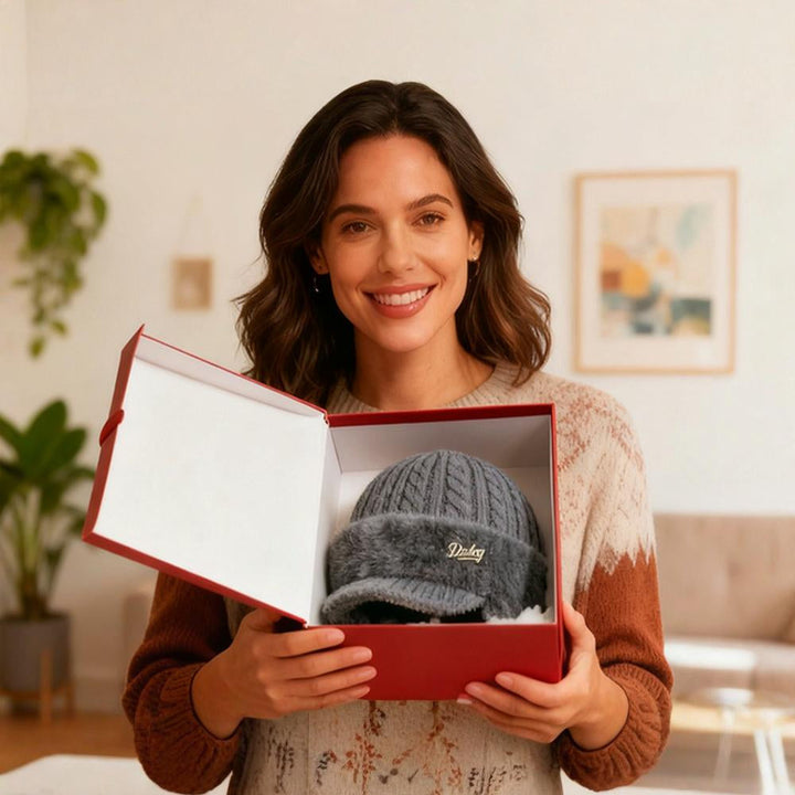 Trapper Winter Hat Ear Flap Knit Cap Visor