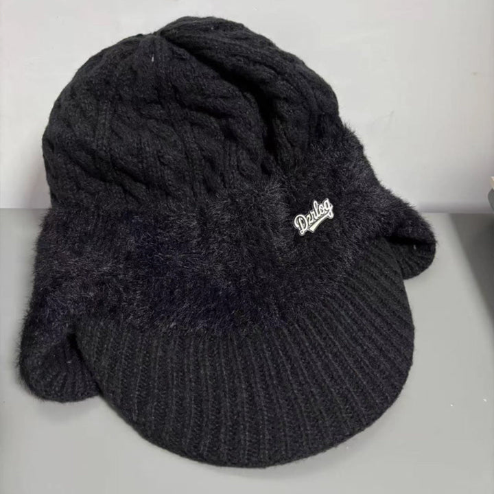 Winter Trapper Hat Visor Flap Knit Cap