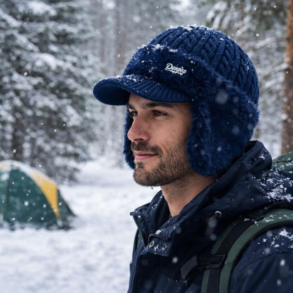Winter Trapper Hat Visor Flap Knit Cap