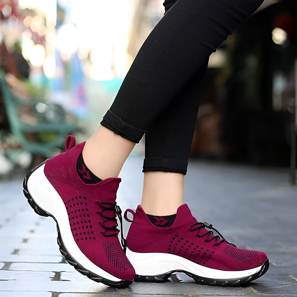 Women Sneakers Supportive Walking Athletic Design