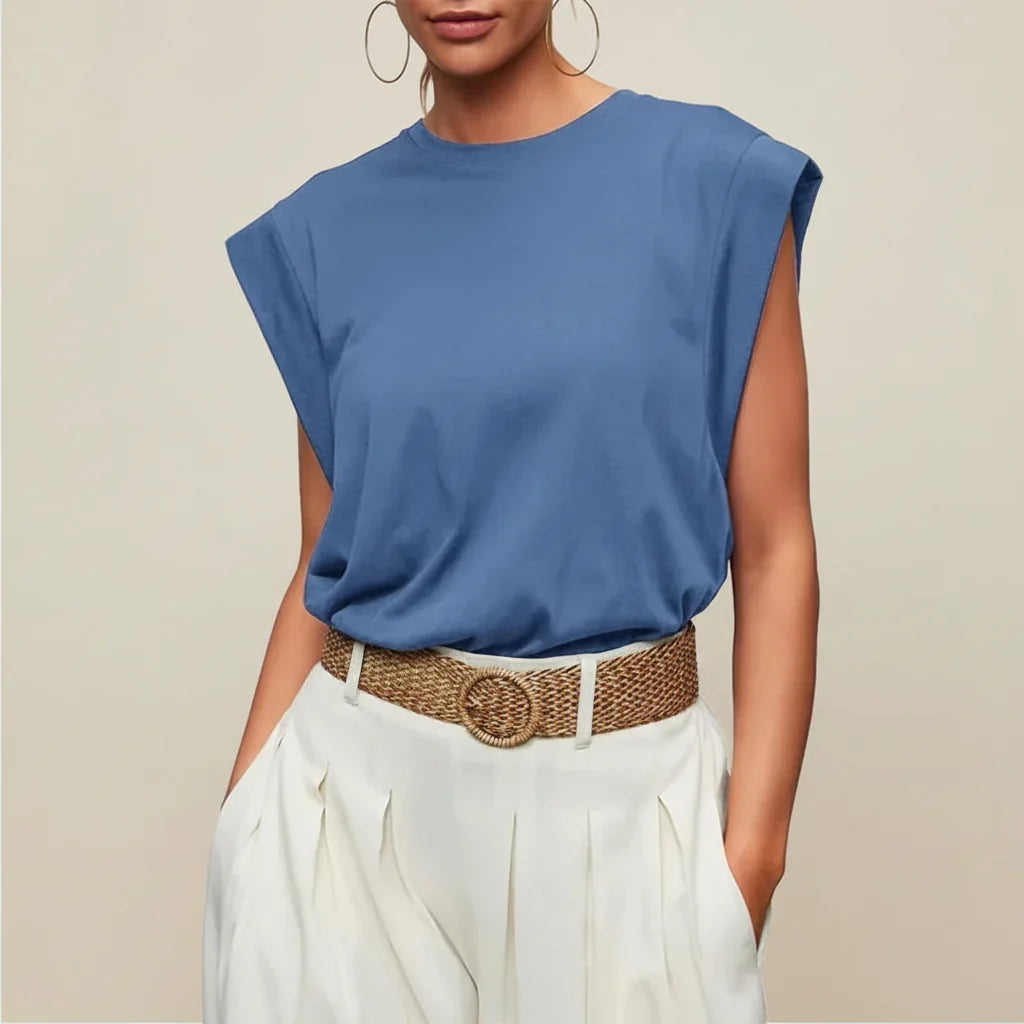 Women Tank Top Casual Sleeveless Loose Fit Summer Blouse