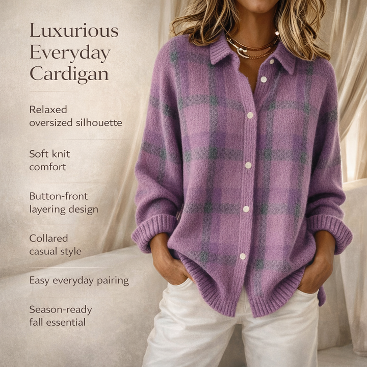 Women’s Casual Oversized Cardigan Long Sleeve Button Front