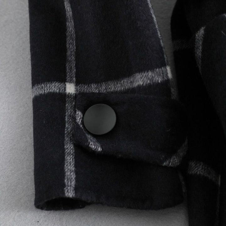 Women’s Coat Plaid Long Winter Outerwear
