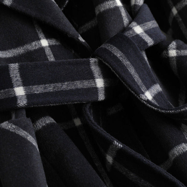 Women’s Coat Plaid Long Winter Outerwear