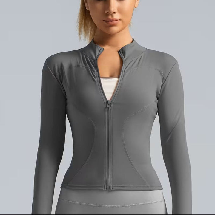 Womens Pickleball Workout Jacket Zip Up Stretch Fit Top