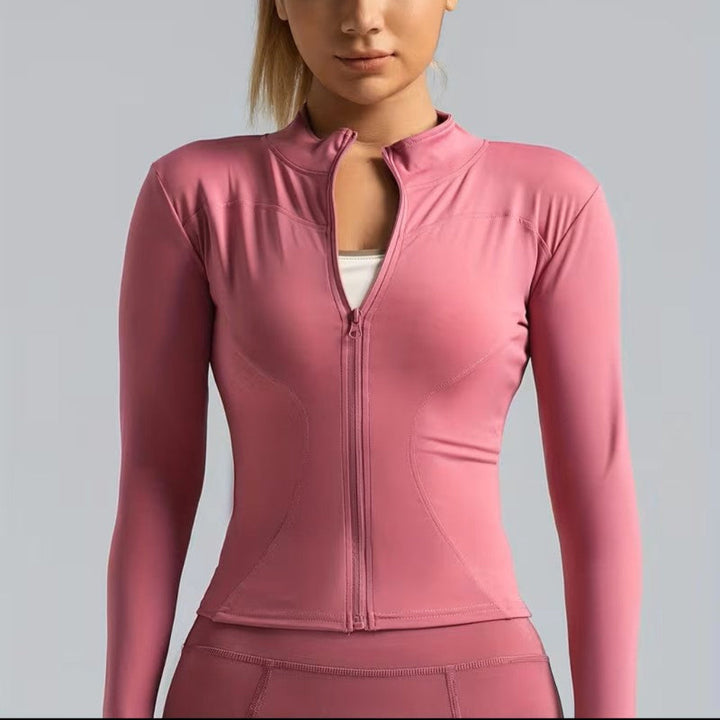 Womens Pickleball Workout Jacket Zip Up Stretch Fit Top