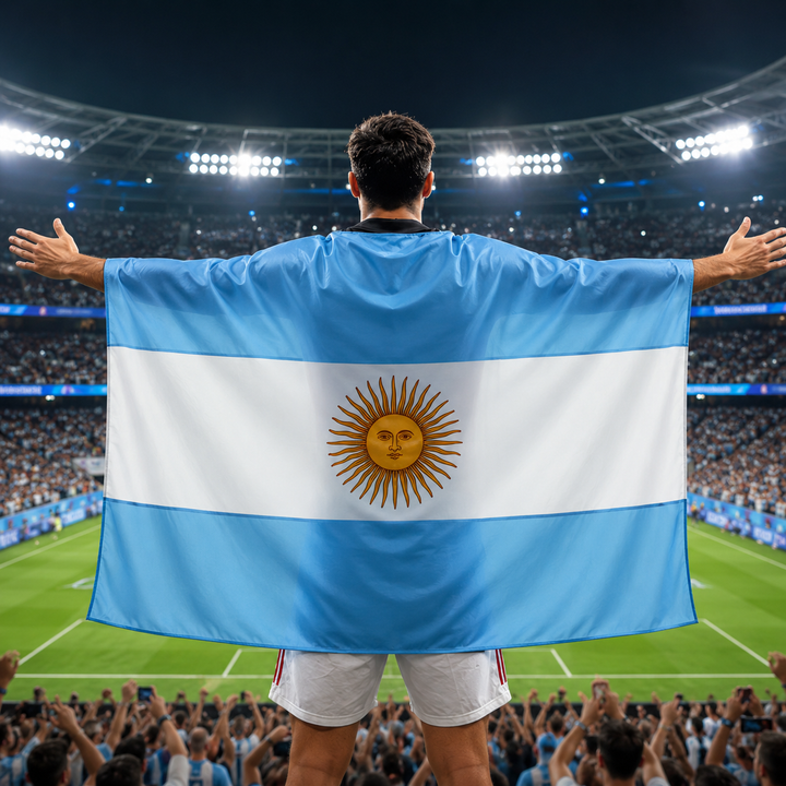 World Cup Argentina Flag Banner Sports Fan Soccer