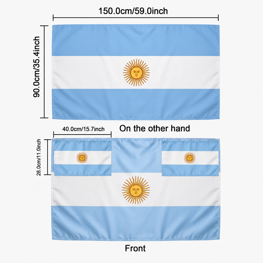 World Cup Argentina Flag Banner Sports Fan Soccer