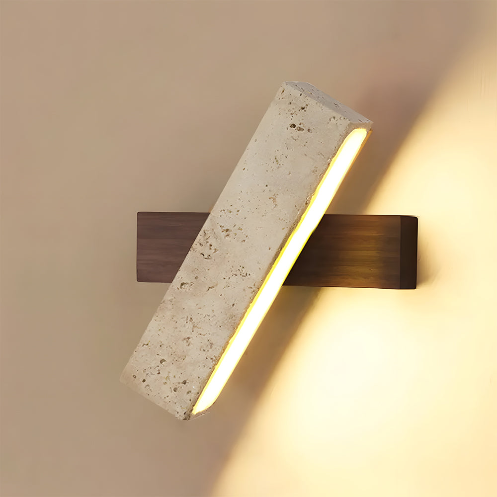 Travertine Wall Light | Modern Minimalist Design