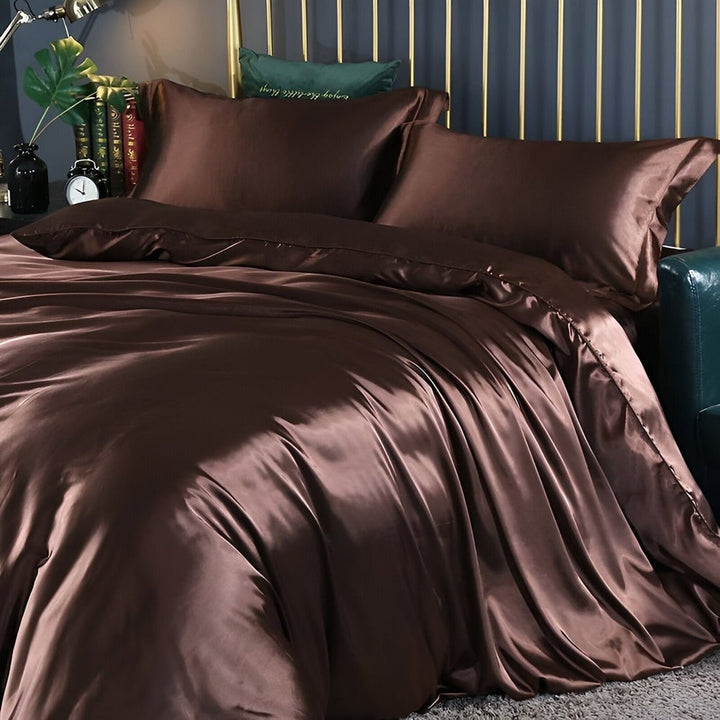 Antibacterial Silk Bedding Set Breathable Duvet Cover