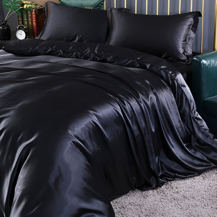 Antibacterial Silk Bedding Set Breathable Duvet Cover