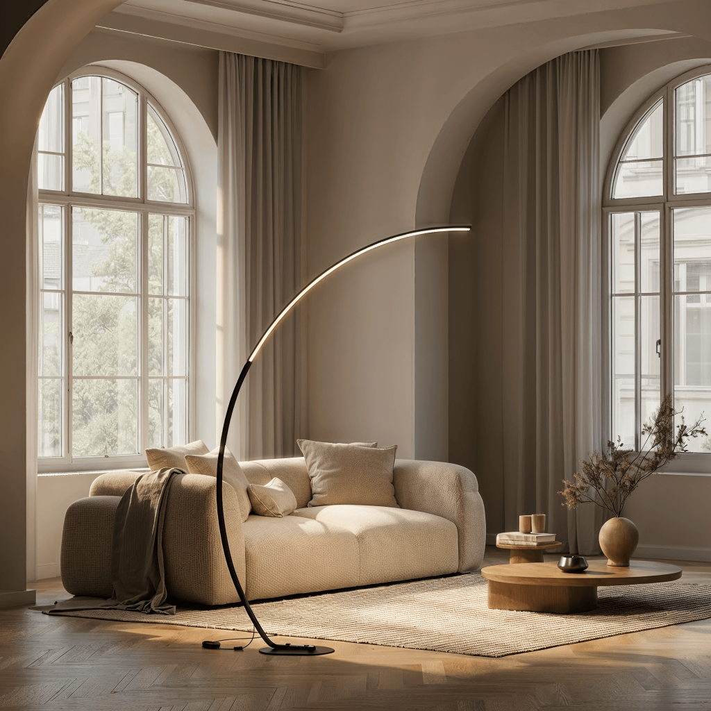 Arc Floor Lamp Modern LED Adjustable Reading Light