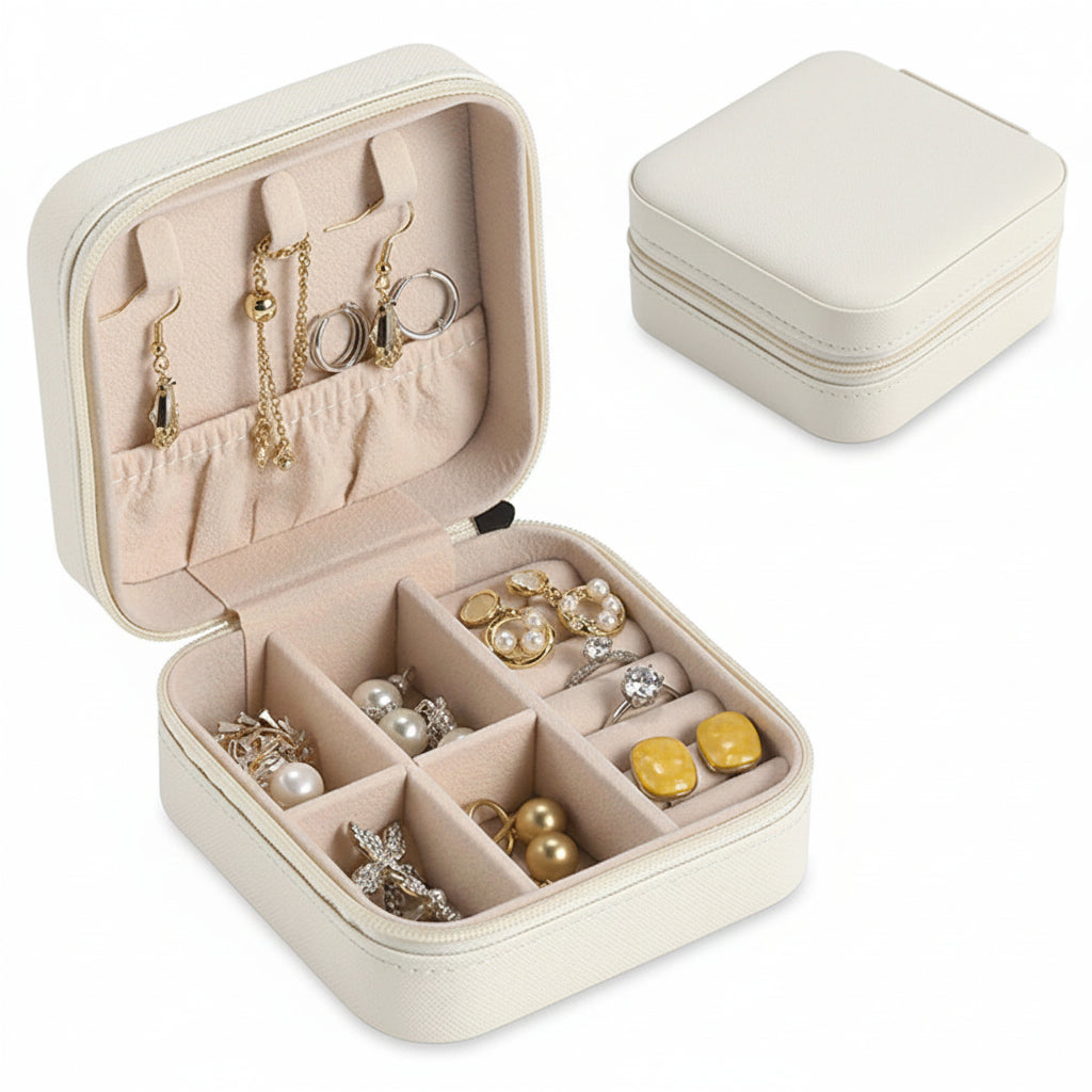 Mothers Day jewelry Box Travel Organizer Case Zipper