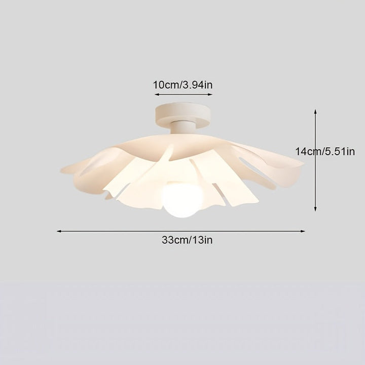 Rose Petal Ceiling Light | Modern Semi-Flush Flower Design
