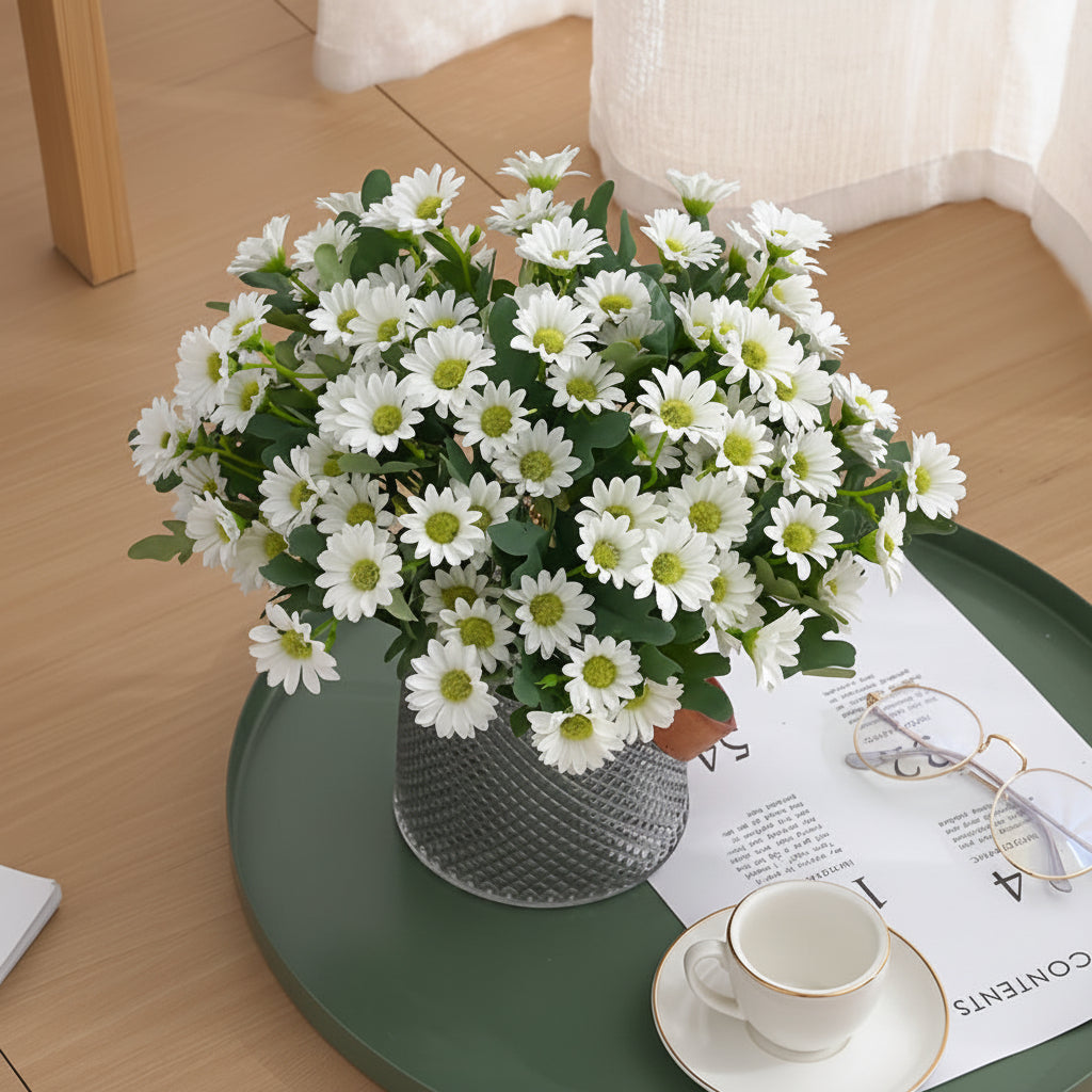 Mothers Day Artificial Flowers Daisy Bouquet Table Centerpiece Decor