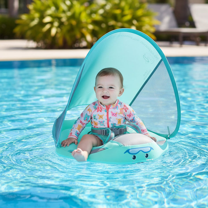 Baby Pool Float Safety Harness Sunshade Infant Swim Aid