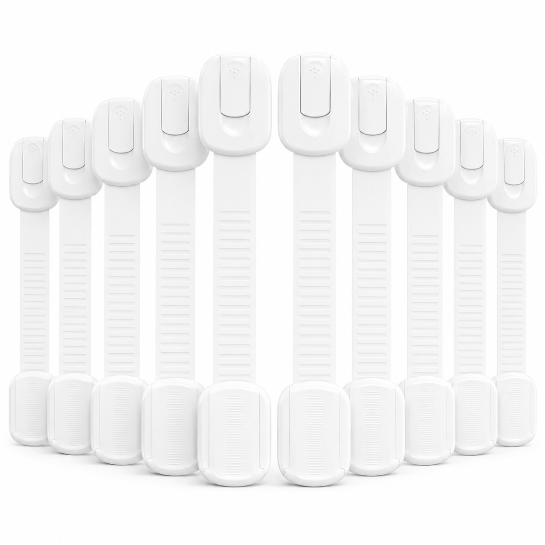 Baby Proof Cabinet Locks Child Safety Adhesive Straps
