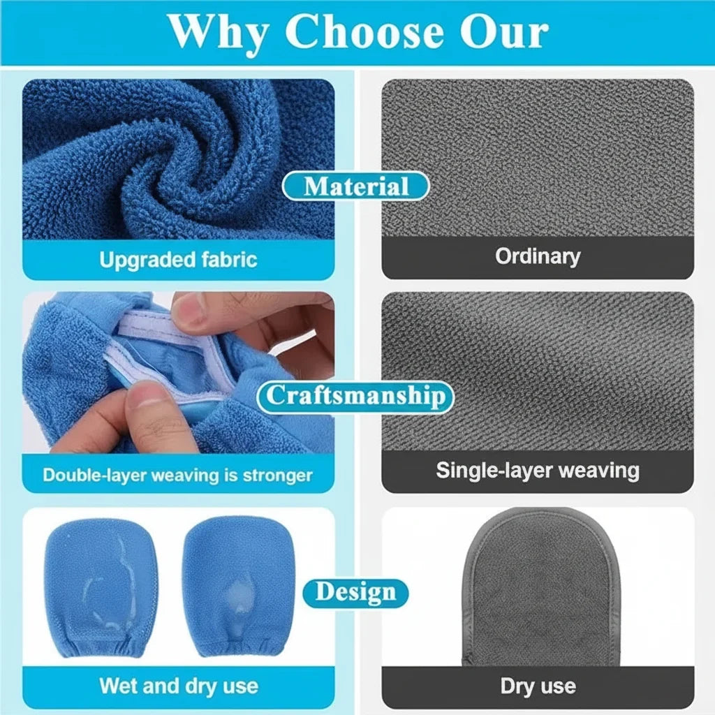 Beach Accessories Sand Remover Mitts Quick Dry Design