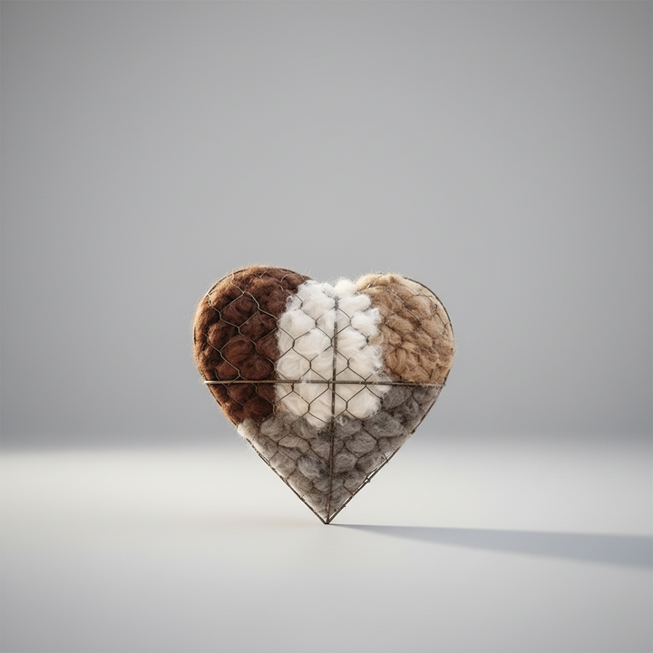 Bird Nesting Material Heart Shape Natural Habitat
