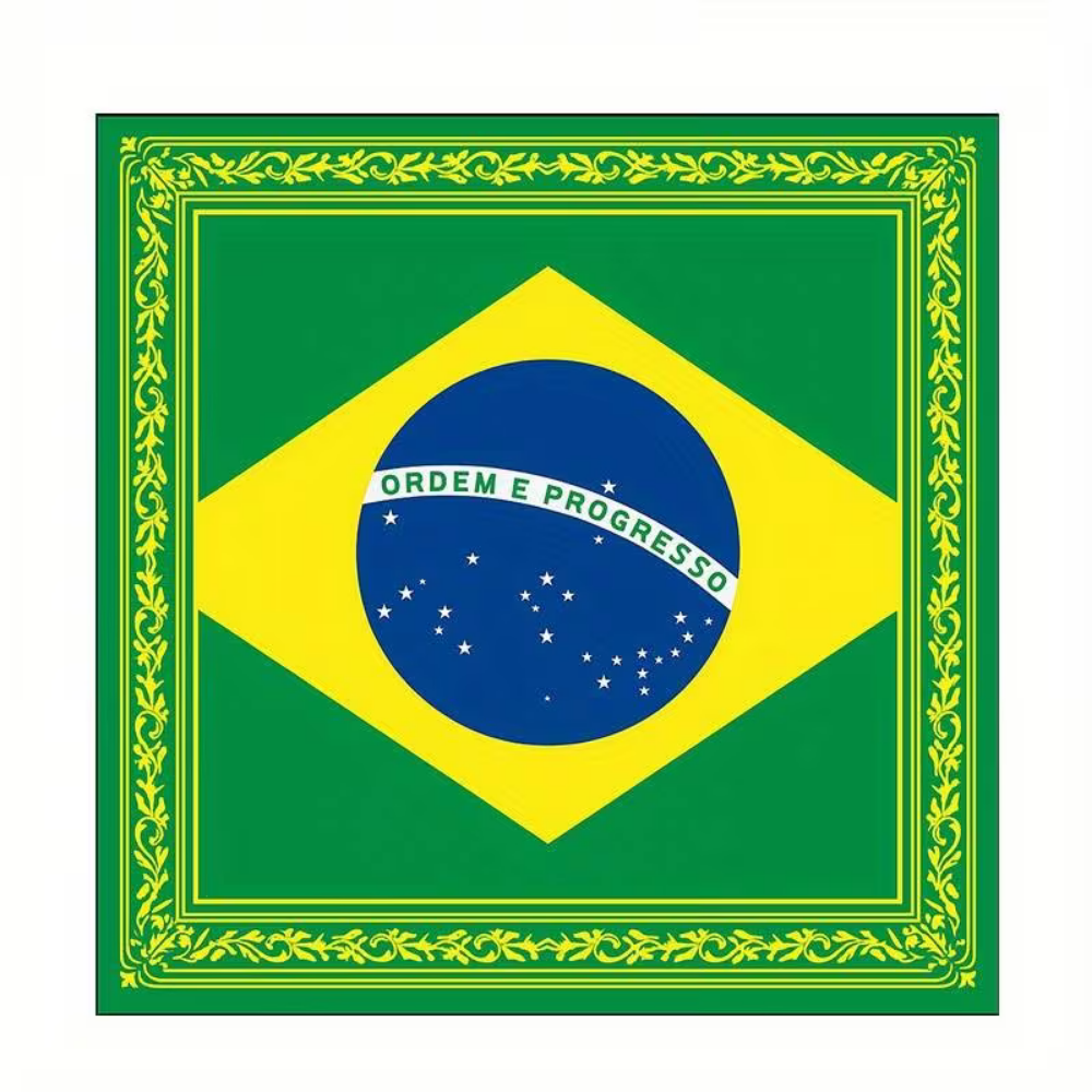 Brazil Flag World Cup Head Scarf Bandana Square