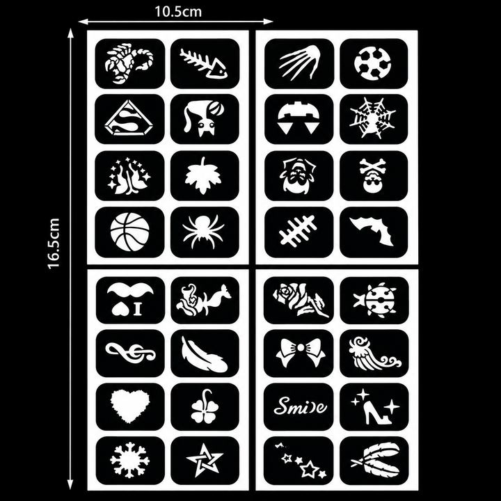 Glow Dark UV Body Paint Set Parties Festivals