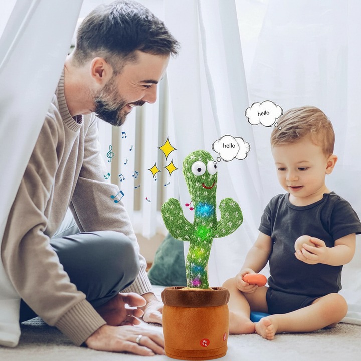 Kids Sing Dance Cactus Toy Talking Plush Interactive Toy