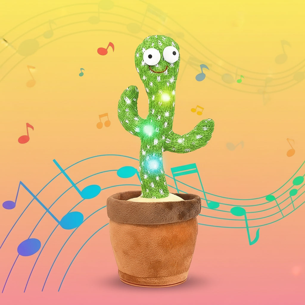 Kids Sing Dance Cactus Toy Talking Plush Interactive Toy