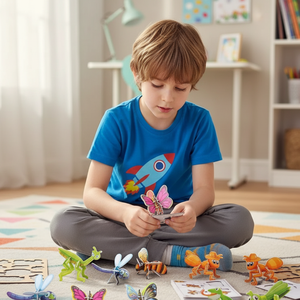 Kids 3D Cartoon Puzzle Set Animal Educational Toy
