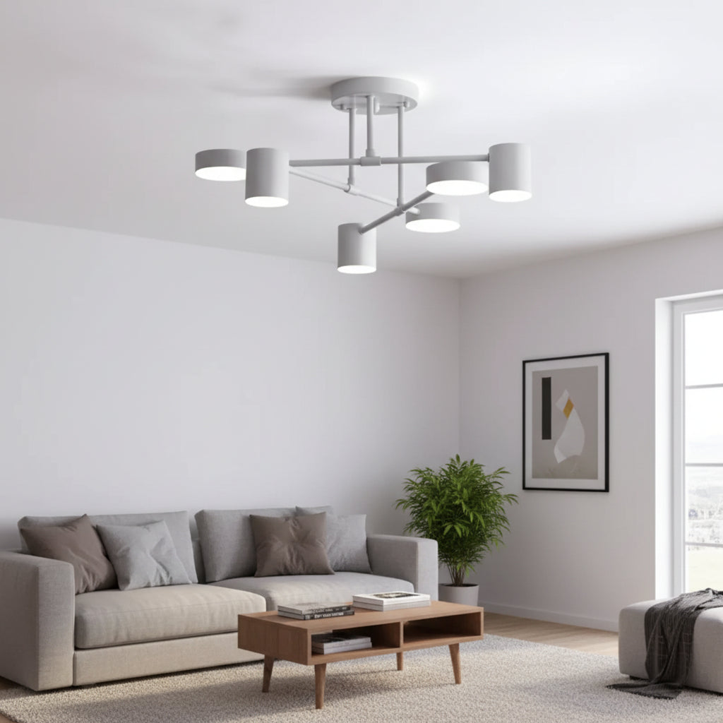 Ceiling Light Hanging Fixture Geometric Design Modern Look