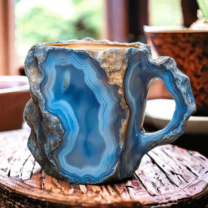 Coffee Mug Geode Style Novelty Tea Cup Drinkware Gift