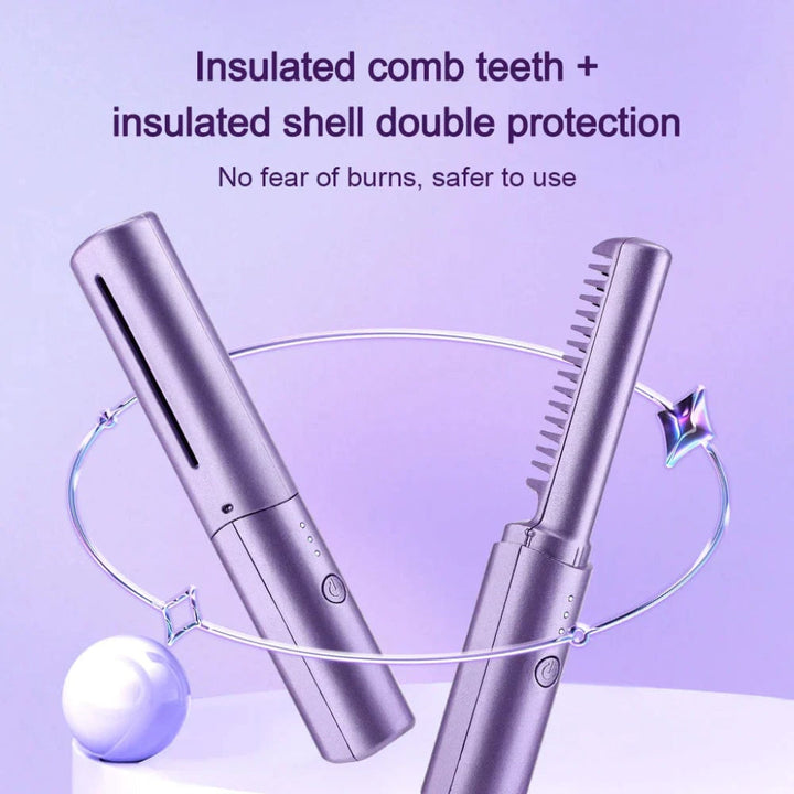 Cordless Portable Hair Straightener Travel Mini Styling