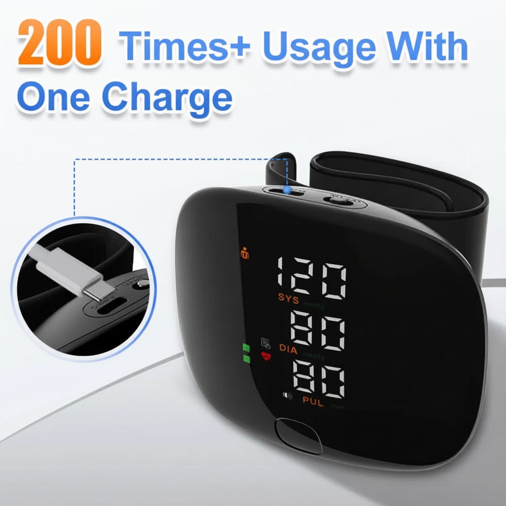 Digital Blood Pressure Monitor Wrist Automatic