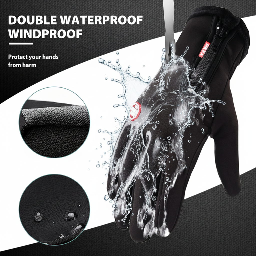 Winter Gloves Touchscreen Thermal Windproof Full Finger