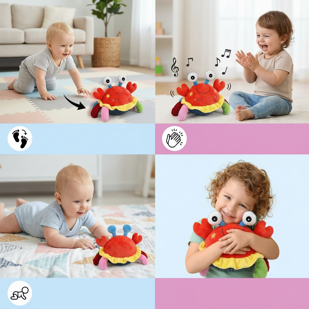Educational Toy Interactive Toy Musical Crab Activity