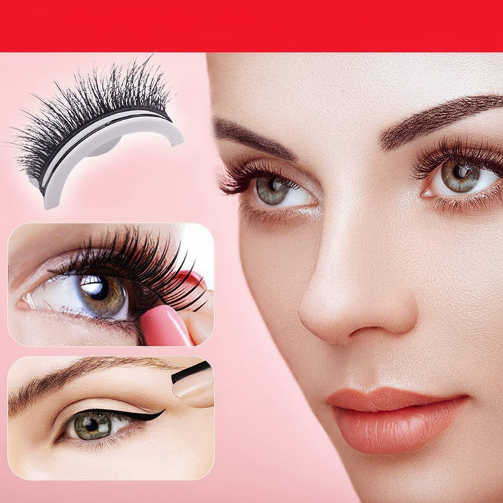 False Eyelashes Self Adhesive Reusable Washable Natural Look
